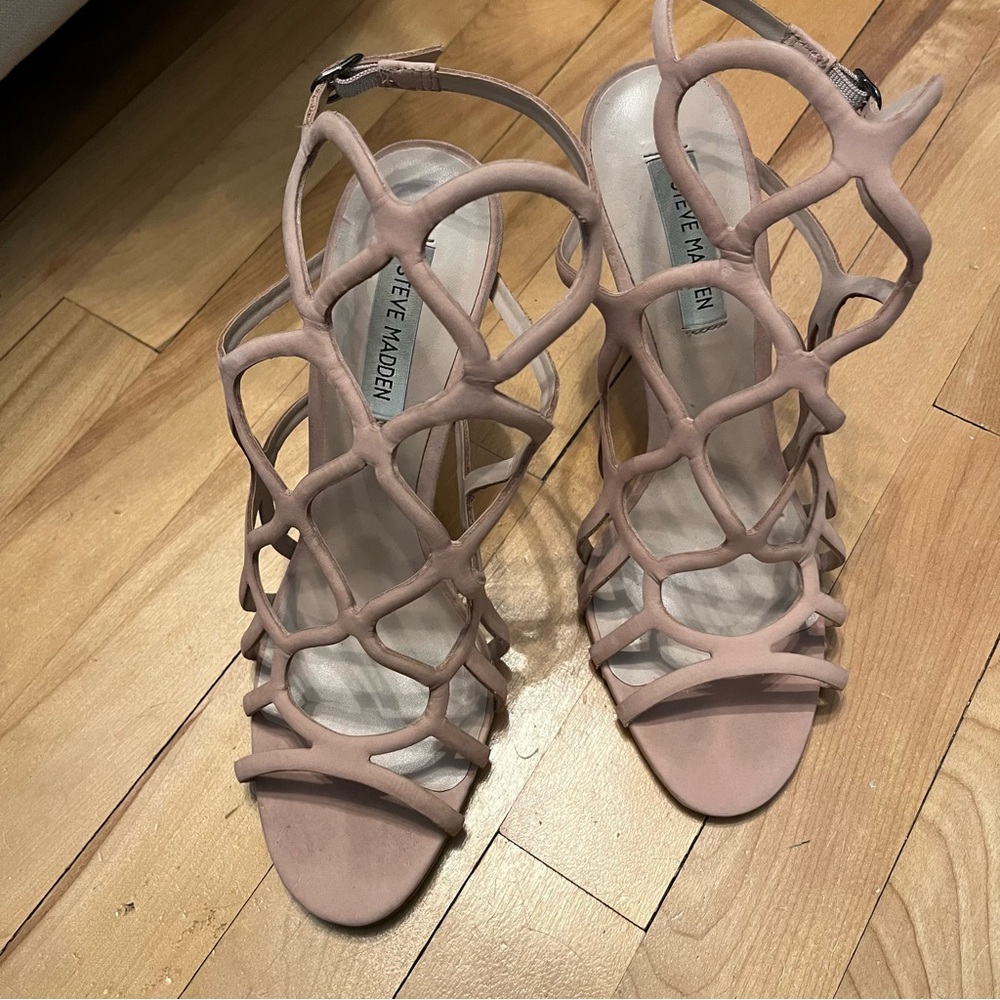 Steve Madden Pink Elegant Strappy Heels